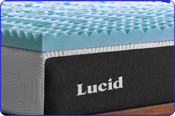 Lucid 3" Gel Memory Foam Mattress Topper