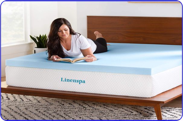 Gel Infused Memory Foam Queen Mattress Topper
