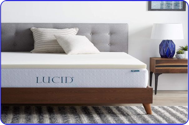 lucid 2 inch traditional foam mattress topper