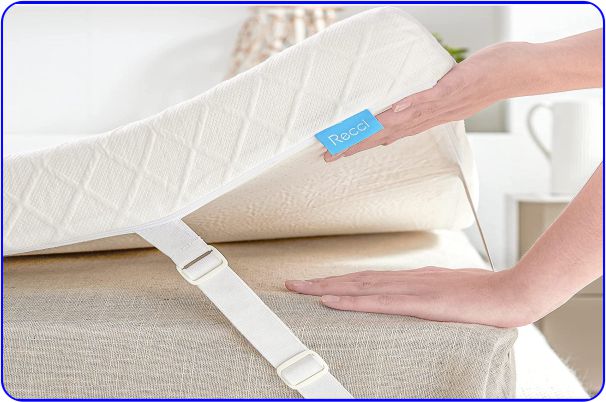 recci 2-inch memory foam mattress topper