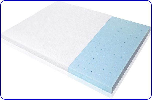 isolus 2 inch ventilated memory foam mattress topper