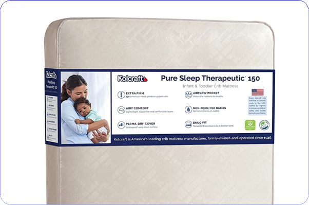 kolcraft pure sleep therapeutic 150 crib mattress walmart