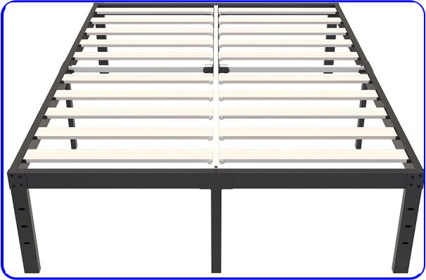 Queen Bed with Solid Wood Slats