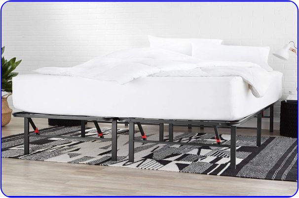 Black Metal Platform Bed Frame