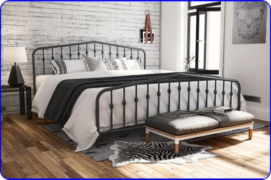 Novogratz Bushwick King Bed Frame
