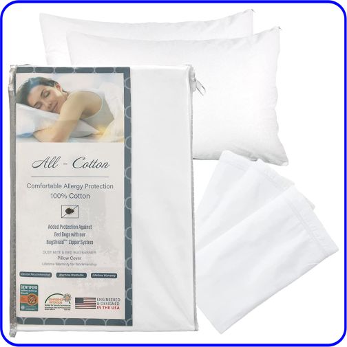 National Allergy Queen 2 Pack Pillow Cover