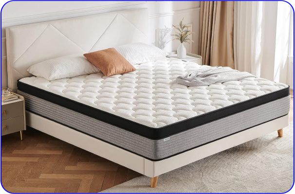 JINGWEI Innerspring Hybrid Mattress- 40% OFF